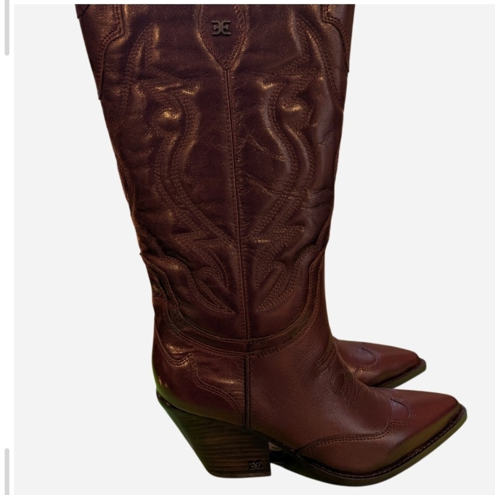 Sam Edelman Dark Brown Heeled Boots - Picture 9 of 12